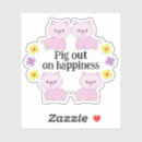 Recherche de porc rose autocollants Kawaii