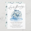 Recherche de blue bridal shower invitations Mariés