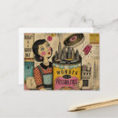 Recherche de femme merveilleuse cartes postales Vintage