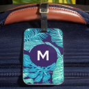 Recherche de feuille tropicale bagages étiquettes Moderne