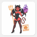 Recherche de fille diable autocollants Halloween