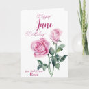 Recherche de mois de juin vœux cartes Floral