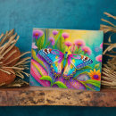 Recherche de fleurs colorées plaques Papillon