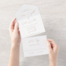 Recherche de un élégant imprimé mariage invitations Simple