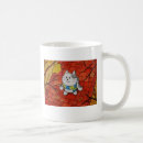 Recherche de chats mignons de bande dessinée tasses Drôle