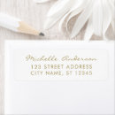 Recherche de cursive étiquettes adresse retour Minimaliste