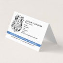 Recherche de département de police cartes visite Détective