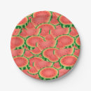 Recherche de motif de pastèque assiettes en papier Melon