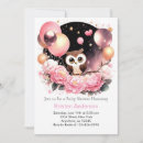 Recherche de owl baby shower invitations Rose