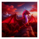 Recherche de rouge dragon posters Créature mythique