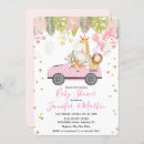 Recherche de safari baby shower fille invitations Floral