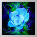Recherche de fleur lotus bleu posters Floral