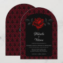 Recherche de damassé rouge invitations Gothique