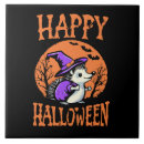 Recherche de halloween heureux carreaux Sorcière