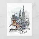 Recherche de vienne vintage cartes postales Aquarelle