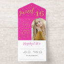 Recherche de pink 16ans anniversaire invitations 16 fête douce