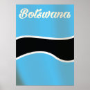Recherche de le botswana posters De voyage vintage