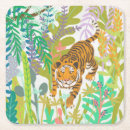 Recherche de tigre dessous de verres Animaux de la jungle