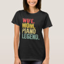 Recherche de piano drôle tshirts Femmes