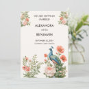 Recherche de couleurs de paon invitations Mariés