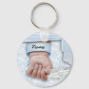 Recherche de faire part naissance porteclés Bleu
