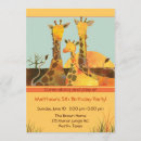 Recherche de famille de girafe invitations Enfants