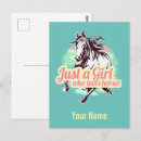 Recherche de fille de cheval cartes postales Pour elle