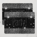 Recherche de noires et argentées invitations Féminin