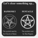 Recherche de pentagone étoilé autocollants Satan
