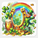 Recherche de leprechaun autocollants Illustration