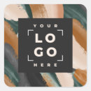 Recherche de logo carré autocollants Noir