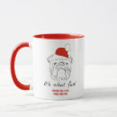 Recherche de noël bouledogue français tasses Festif