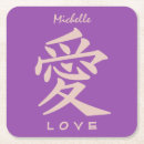 Recherche de kanji dessous de verres Amour