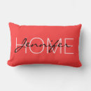Recherche de rouge corail coussins Monogramme