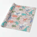 Recherche de dino papier cadeau Tyrannosaure