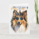 Recherche de shetland vœux cartes Chien mouton shetland