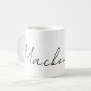 Recherche de typographie simple tasses Noir et blanc