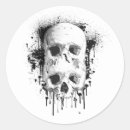 Recherche de skull ronds autocollants Os