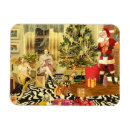 Recherche de père noël vintage magnets Xmas