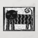 Recherche de illustration de chat noir cartes postales Pour tous