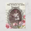 Recherche de humour chanteur cartes postales Vintage