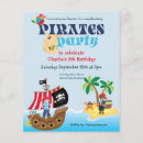 Recherche de pirates 11x14 invitations Voilier