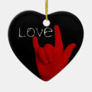 Recherche de langue des signes ornements Je t'aime