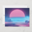 Recherche de rose fluorescent cartes postales Bleu