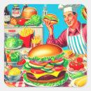 Recherche de hamburger de bande dessinée Barbecue