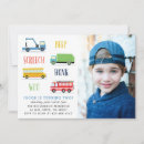 Recherche de autobus invitations À la fête d'anniversaire