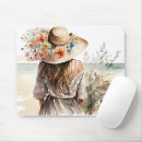 Recherche de peinture plage tapis souris Aquarelle