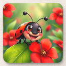 Recherche de coccinelle dessous de verres Fleur