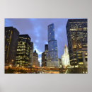 Recherche de tour de la rivière chicago posters Gratte ciel
