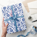 Recherche de fleurs bleu papier cadeau Floral